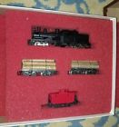 0007-000003 Rivarossi Ho Heisler Steam Log Cars Bobber Caboose Nib