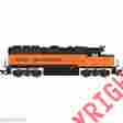 150-10001713 Atlas Ho Milwaukee Road 2032 Orange Black Hiawatha Logo