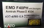 37-6581-ls Kato Emd F40ph Amtrak