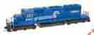 49344s-02 49344 Intermountain Ho Sd40-2 Emd Conrail Cr Blue Large Monogram Dcc Dc Rtr