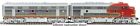 920-47901 Walthers Ho Sf Emd Set Dynamic Fan Standard Dc Diesel