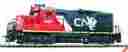 931-104-p1 931-104 Walthers Ho Cn Gp9m Dc Locomotive 4497 Nib