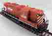 8546 9989 Proto 2000 Ho Scale Canadian Pacific Gp18 Diesel Locomotive Road