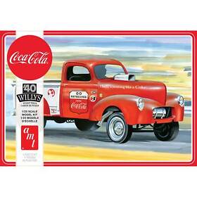 Amt 1/25 1940 Willys Pickup Gasser Coca Cola Amt1145m Plastics Car Truck