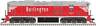 Atlas # 10003727 Emd Sd24 High Nose Standard Dc Burlington Northern 6252 Ho Mib