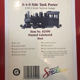 Bachmann Spectrum 82599 0-4-0 Side Tank Porter With Light And Smoke G-scale New