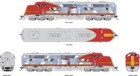 Bli5493 Broadway Limited Imports Ltd Emc Unit Atsf Version Warbonnet