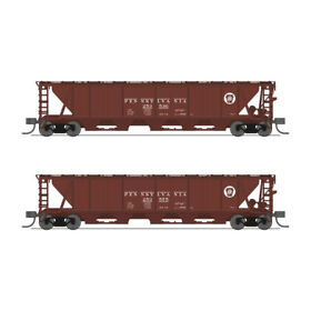 Broadway Limited Imports N H32 Covered Hopper Prr 2-pack B Bli7251 N Rolling