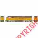 G67309 Athearn Ho Union Pacific Sd60m Yellow Sill Stripe 2427 797534673090