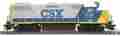 85-2020-1 Gp38-2 Mth Ho Csx Diesel Engine With Proto-sound 3 2736 658081352121
