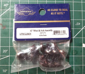 Ho Athearn Genesis Geared Locomotive Wheel Assembly 42 6 Pack