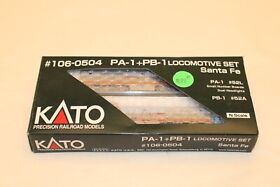 Kato Santa Fe Pa-1 Pb-1 52l 52a Diesel N Scale Locomotive Set 106-0502 Mint