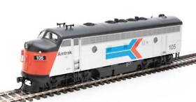 Walthers Ho Scale Emd F7a Standard Dc Amtrak Phase I Silver Red Blue #105