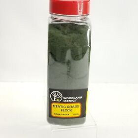 Woodland Scenics Fl636 Static Grass Flock Shaker Dark Green Train Railroad