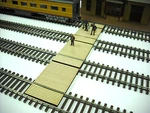 Ho Scale ** Laser Cut Custom Timber Baggage & Passenger Crossing. Fixed Price $13.95.