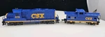Walthers Ho Scale Csx #618 GP9M Diesel Engine & Caboose #16600 Tested. Fixed Price $49.99.