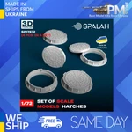 Spalah 17572 1/72 Hatches 4 Psc Set Of Scale Models. Fixed Price $17.99.