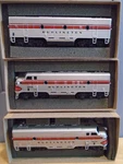 Athearn Bev-bel Ho Scale Burlington Route F7 A-b-a 3 Piece Set New Boxes. Fixed Price $149.99.