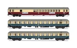 HR4349 Rivarossi Db, 3-UNIT Pack Night Train "luna", Bar Coach Wgmh 854 Red-b. Fixed Price $381.02.