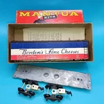 Metal Side Mantua Refrigerator Car Bordens Fine Cheese Ho Kit Original Box. Fixed Price $19.75.