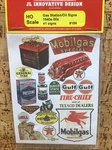 Jl Innovative Design Ho #184: Gas Station / Oil Signs 1940S-50S Era. Fixed Price $7.99.