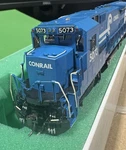 OMI-5141 Ho Brass Conrail Dash 8-40B Locomotive #5073 Custom Paint Nib. Fixed Price $475.00.