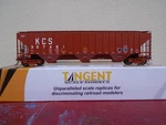 Tangent Scale Models Kansas City Southern PS-2 4750 Covered Hopper 20075 Kcs. Fixed Price $52.95.