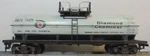 Mantua Diamond Chemical 40' Steel Tank Car Rtr Ob # 74425 Item T324A. Fixed Price $10.99.
