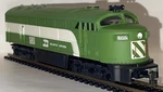 Ho Scale Ahm Burlington Northern Fm Dummy Locomotive Green #980 Original Box. Fixed Price $24.95.