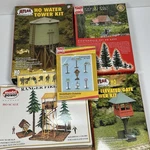 Ho Forestry Scene Lot Atlas Towers Busch Signs Ranger Fire Preiser Woods. Fixed Price $125.00.