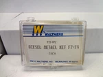 Walthers 933-822 Ho Scale Diesel Detail Kit F7/F9 New Bin G12. Fixed Price $7.50.