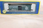 Ho Scale Ahm, 40' Box Car, Evergreen Freight, #1020 Bnos 5241. Fixed Price $20.00.