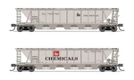 Broadway Limited 7265 N Fmc Chemicals H32 Covered Hopper (set Of 2). Fixed Price $52.03.
