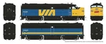 Rapido 21110 Ho Mlw FPA-2U FPB-2U Set Standard Dc Via Rail Canada 6759, 6859. Fixed Price $322.95.