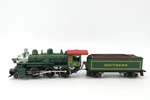 Mehano Southern 145 Steam Locomotive & Tender Ho Scale Made In Slovenia 9". Fixed Price $69.99.