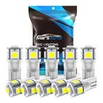 Marsauto 194 Led Pack Of Xenon White 400 Lumens T10 Replacement Bulbs. Fixed Price $16.89.