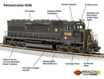 Broadway Limited 4289 Ho Scale Prr Emd SD45 Brunswick Green Sound/dc/dcc #6148. Fixed Price $235.69.