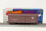 Scale Roundhouse Box Car 40' Roundtop Pennsylvania Prr 77100 Red Rtr. Fixed Price $9.89.