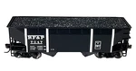 Atlas Trainman Coal Car 20001499 Scale Rf&p 2-BAY Offset Side Hopper #7047. Fixed Price $29.99.