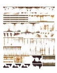 Weathering Freight Rust Dent Stain 1:160 Scale Decals 8.5"X 5.5". Fixed Price $12.97.