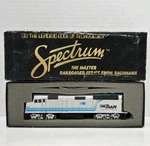 Bachmann Spectrum Ho Scale F40PH Diesel Locomotive Caltrain Trans #87008. Fixed Price $55.00.