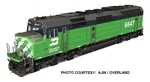 Scale Burlington Northern Azl 1852 Brass F45 Locomotive #6629 Nib. Fixed Price $1145.00.