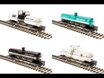 Broadway Limited 1/87 Ho Scale 6000 Gallon Tank Car Variety Set 4 Pack 6126 Fs. Fixed Price $144.70.