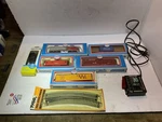 Vintage Lot Model Power Ho Santa Fe Diesel Cars Caboose Tyco Track Pack. Fixed Price $49.99.