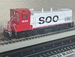 Soo Line MP15AC Switcher Loco Dc/dcc Ready Ho Scale -" Genesis New Oop. Fixed Price $276.95.