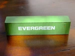 Ho Scale: Walthers 40' Container Evergreen Lines. Fixed Price $12.95.