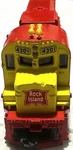 Tyco Ho Scale Rock Island Shark Nose Diesel Locomotive #4301 - Motor Runs!. Fixed Price $12.50.