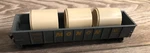 Tyco Ho Monon Gondola 8029 Train Freight Car W/ Rare Concrete Cylinder Load. Fixed Price $12.99.
