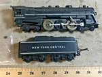 Vintage Marx Ho 4-6-4 Steam Locomotive, Model 6096 With Smoke Unit Not Running. Fixed Price $60.00.