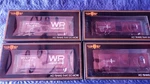 Mth Western Pacific & Southern Boxcars 40' Ho Scale Trains. Fixed Price $80.00.